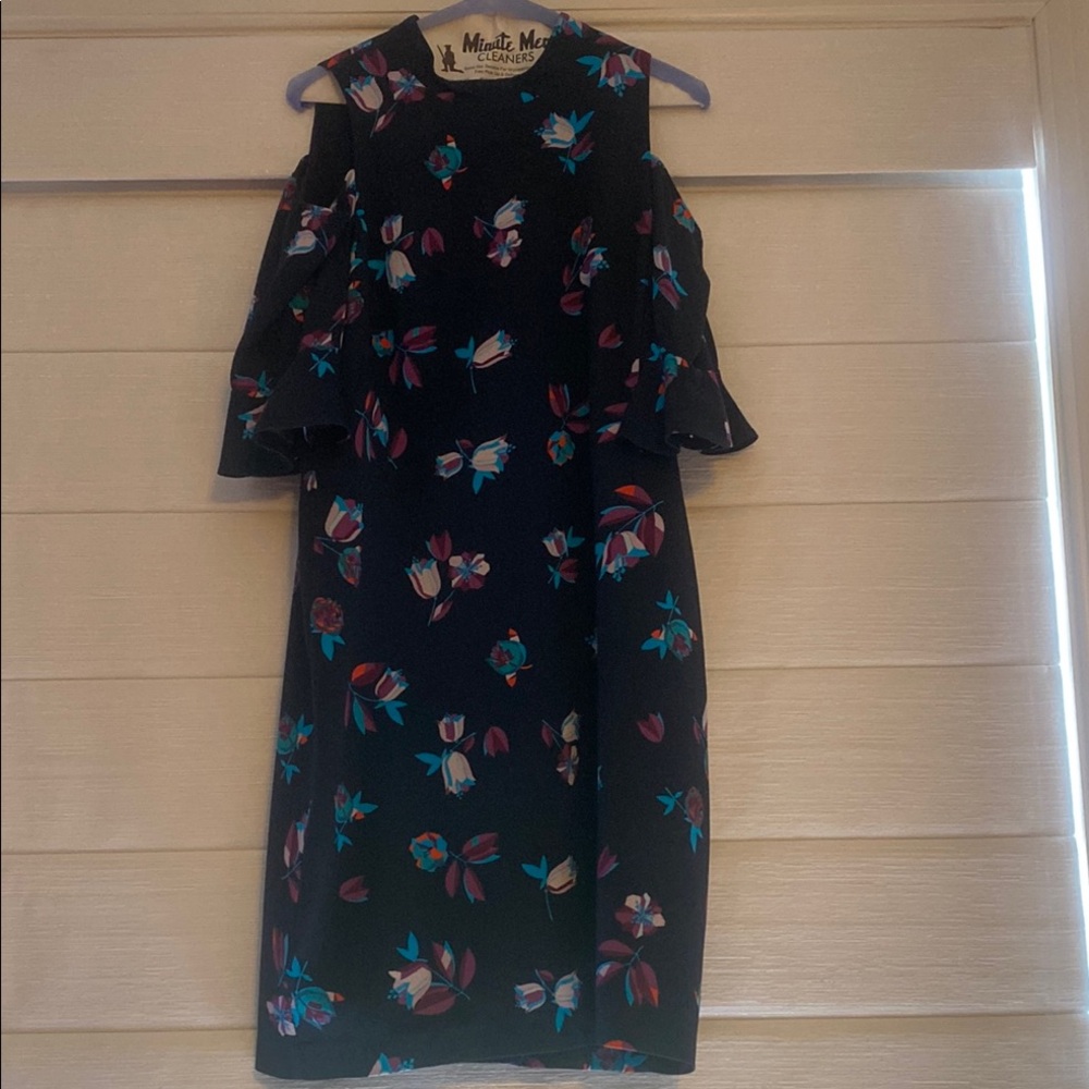 Classic! Rebecca Taylor Dark Blue, Cold Shoulder, Dress